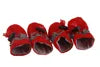 Winter Warm Fleece Plain Waterproof Dog Shoes Xs-3Xl Small Medium Large Pet Adjustable Puppy Sneakers Snow Boots