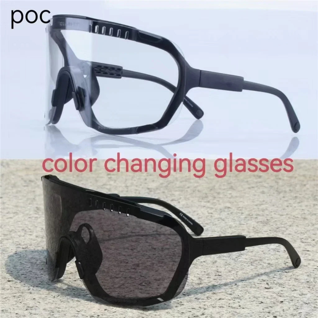 2026 POC Devour Cycling Glasses - MTB/Road Bike Windproof Goggles w/Prescription Insert, UV400 Sport Eyewear