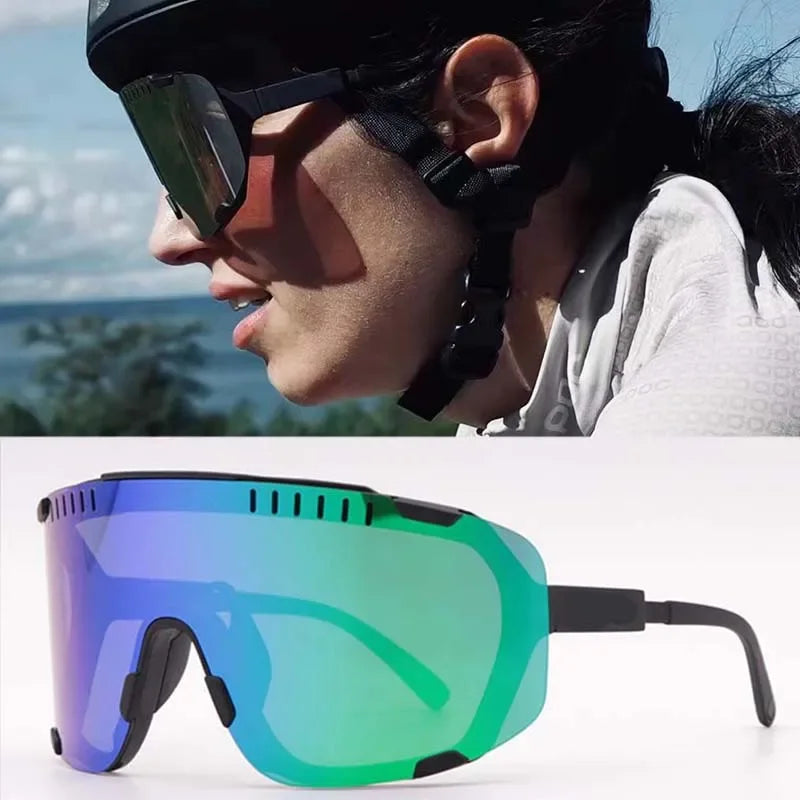 2026 POC Devour Cycling Glasses - MTB/Road Bike Windproof Goggles w/Prescription Insert, UV400 Sport Eyewear
